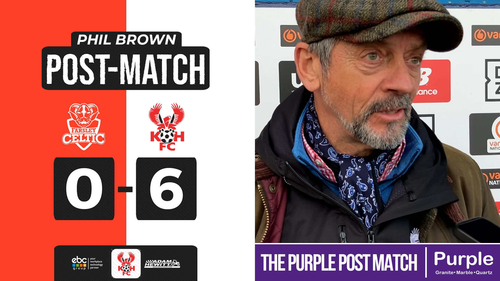 Post-match: Brown after Farsley