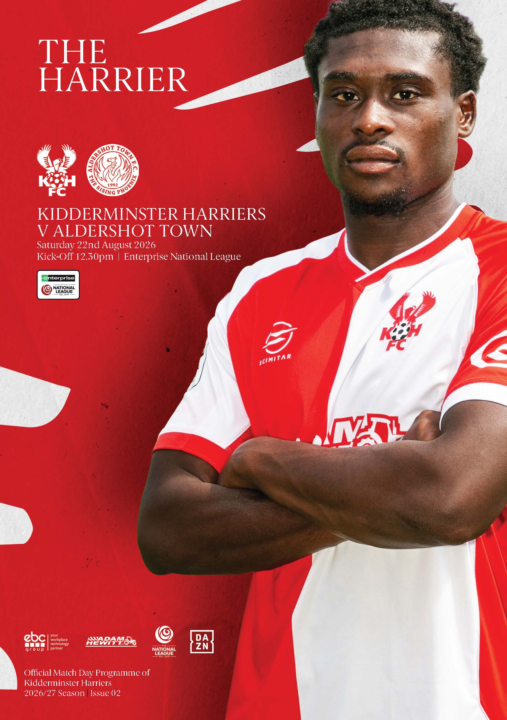 Issue 2: Aldershot Town - Sat 22 Aug 26 programme cover