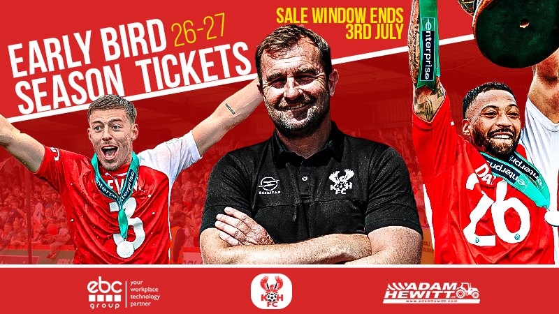 Season Ticket details confirmed