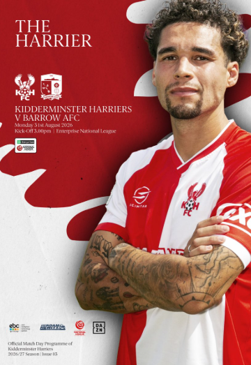 Issue 3: Barrow AFC - Mon 31 Aug 26 programme cover