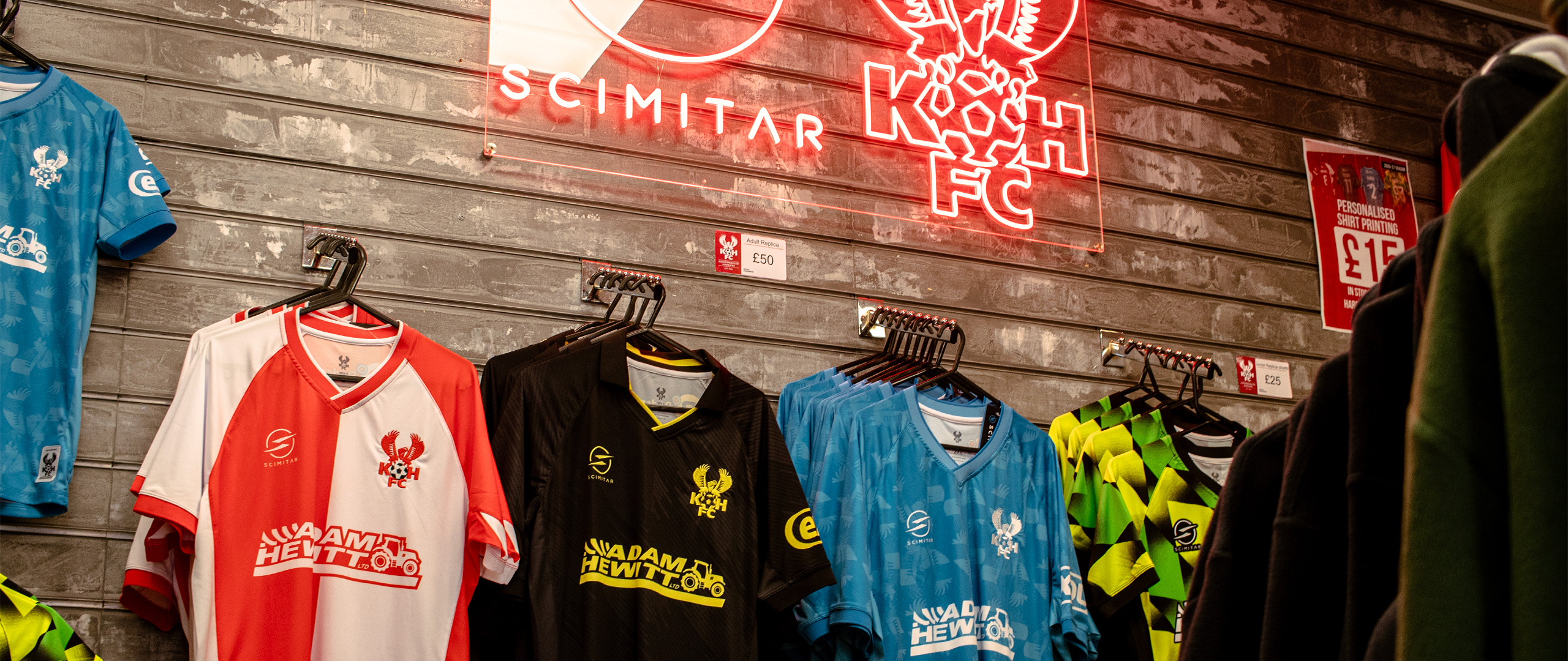 New arrivals and replica restock at the Club Shop