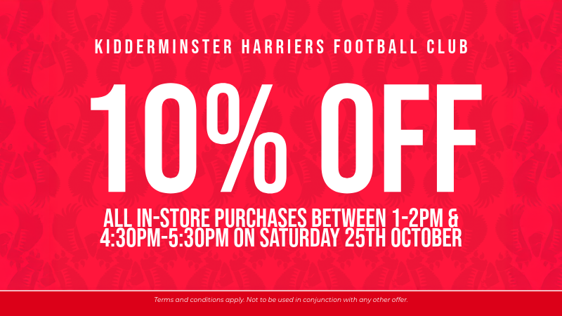 10% off in-store for all!
