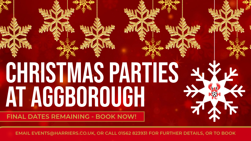 Christmas parties - last chance to book!