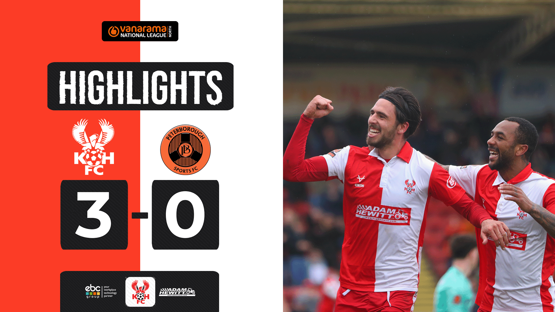 Highlights: Harriers 3-0 Peterborough Sports