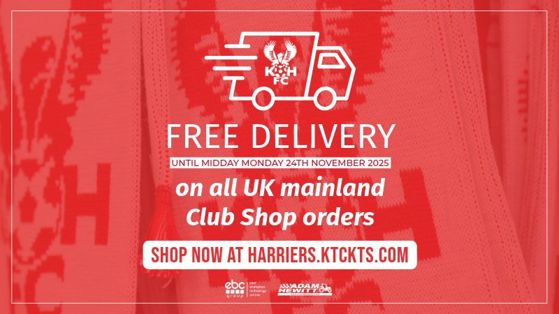 FREE Club Shop delivery this weekend