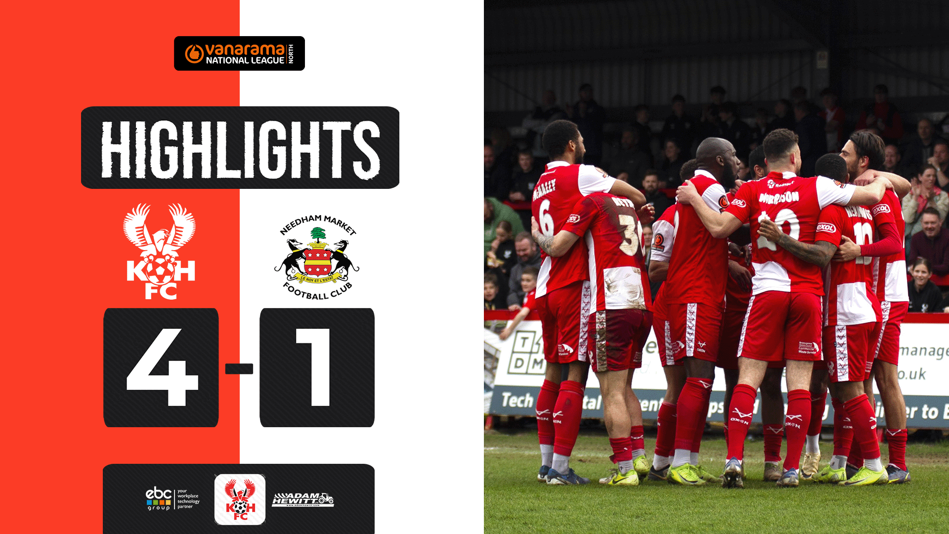 Highlights: Harriers 4-1 Needham Market