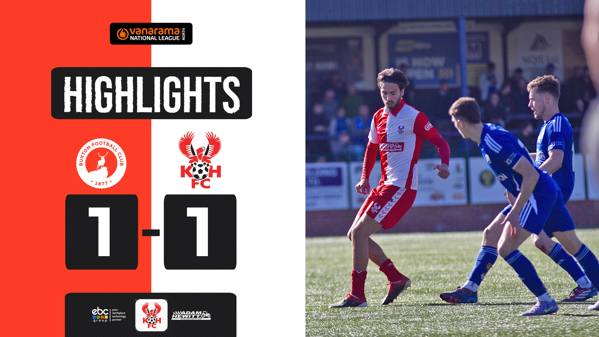 Highlights: Buxton 1-1 Harriers