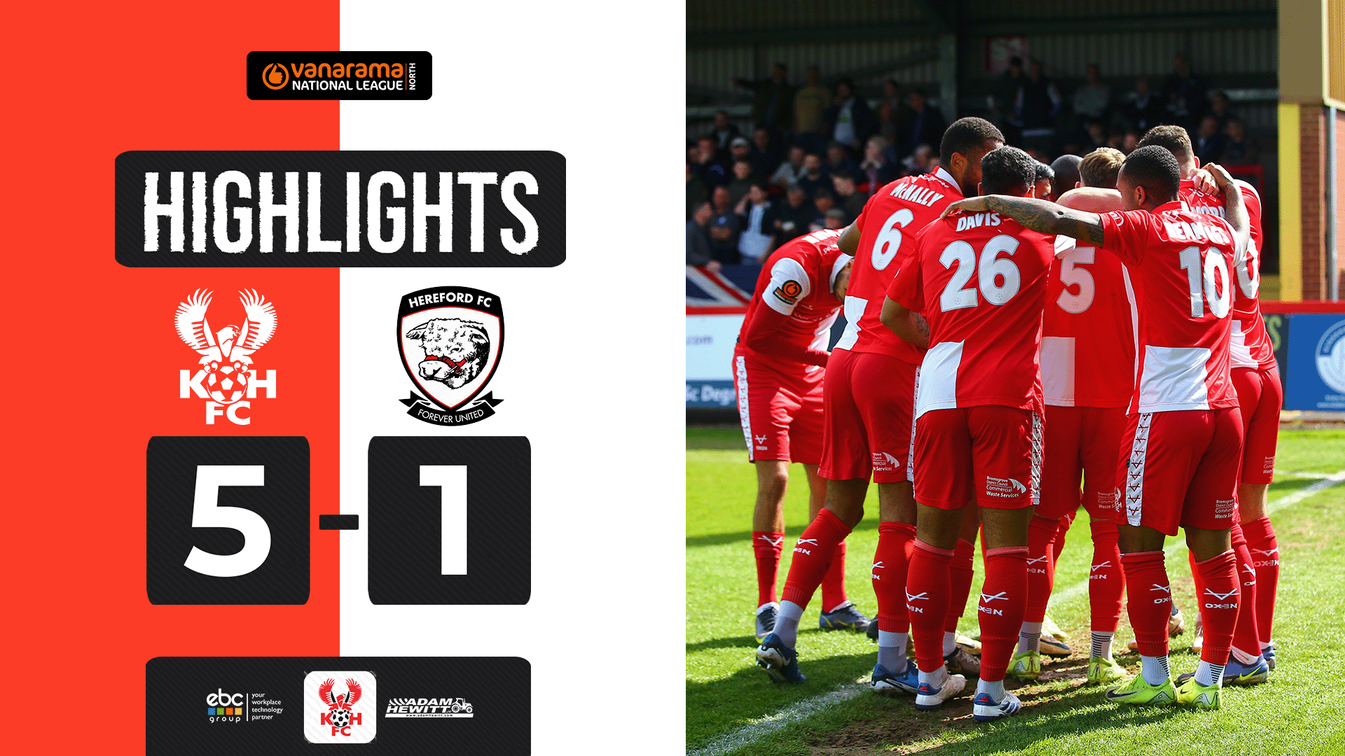 Highlights: Harriers 5-1 Hereford
