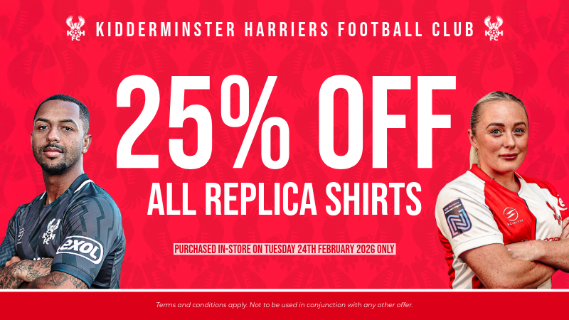 25% off all replica shirts!