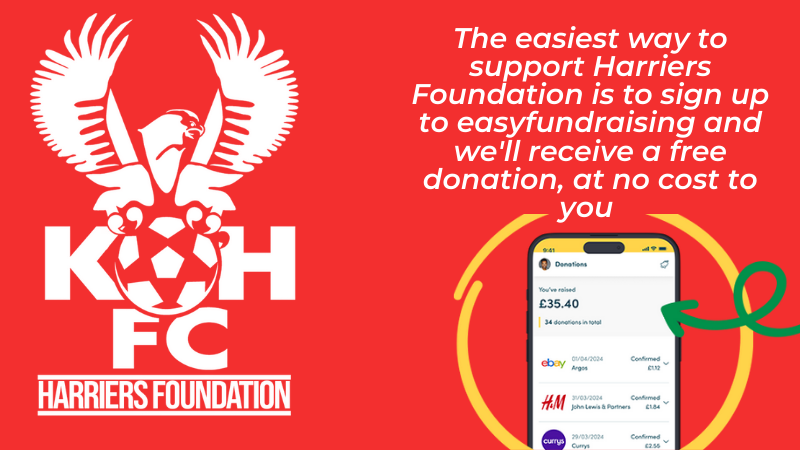 Earn cashback for Harriers Foundation