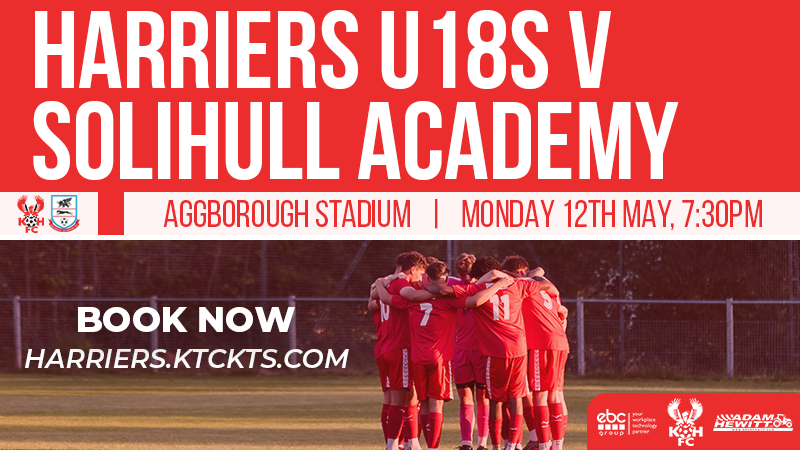 Monday: U18s at Aggborough