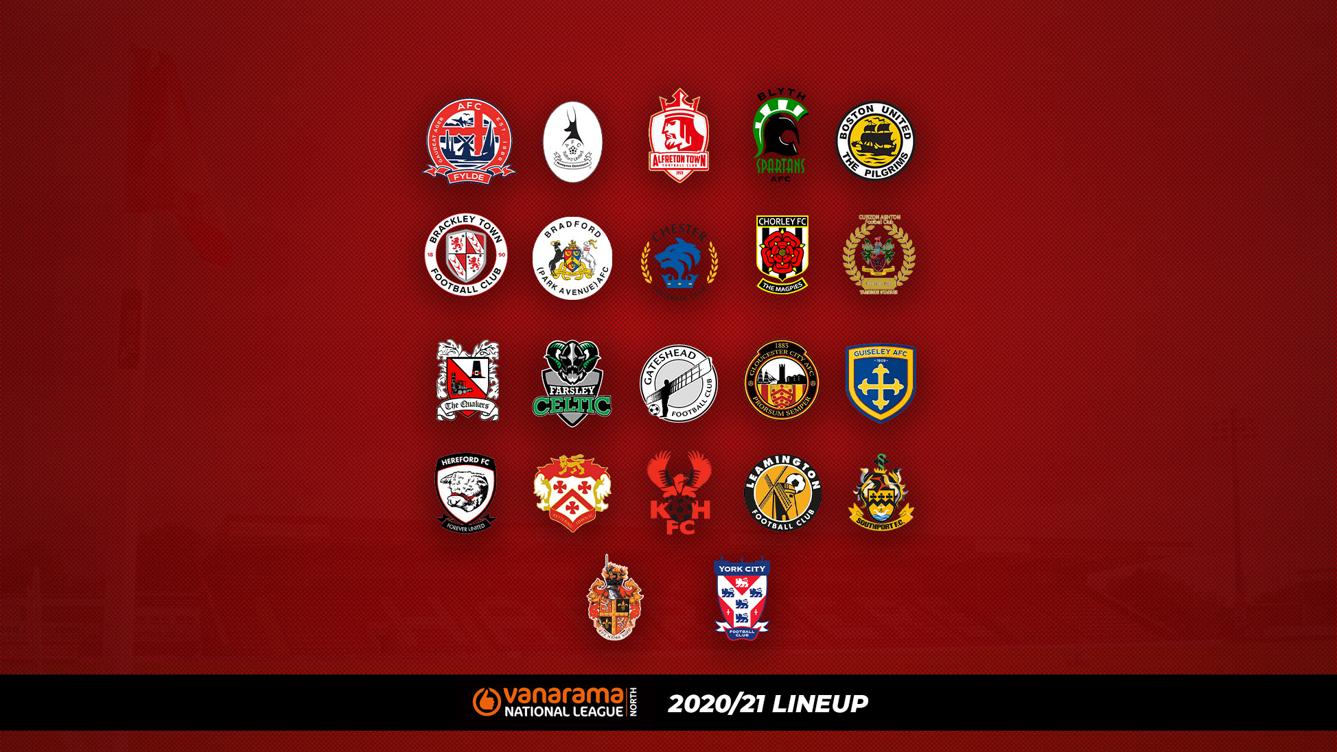 National League North 2020/21 lineup