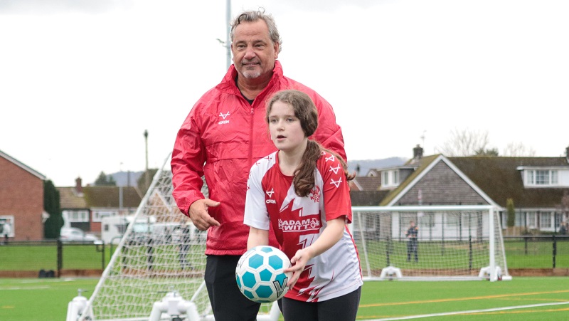 Harriers launch new school football venture