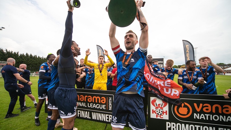Highlights: Harriers promoted at Brackley