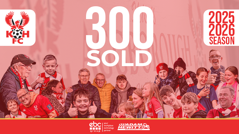 300 Season Tickets sold