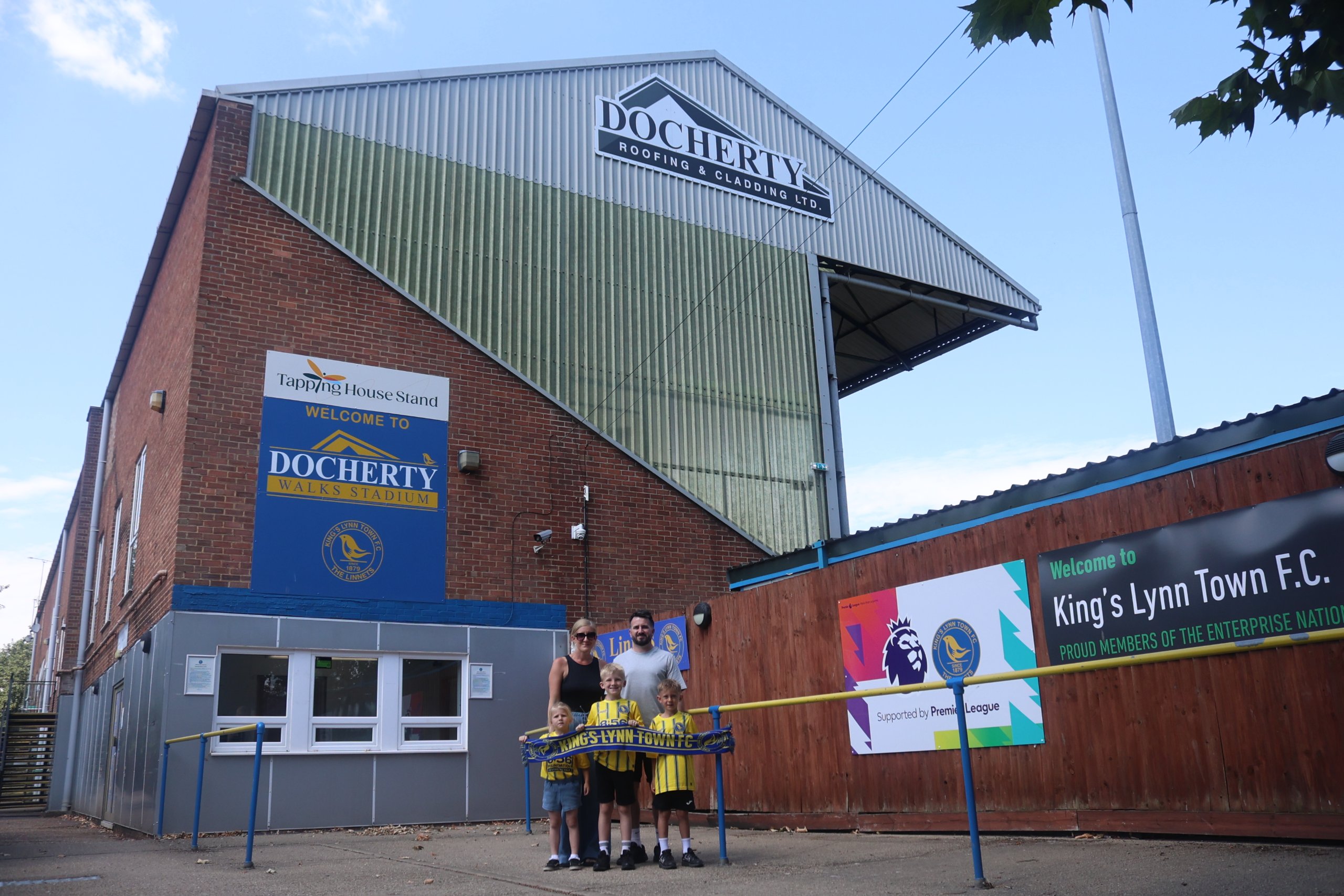 King's Lynn Town continue partnership with Docherty Roofing and Cladding